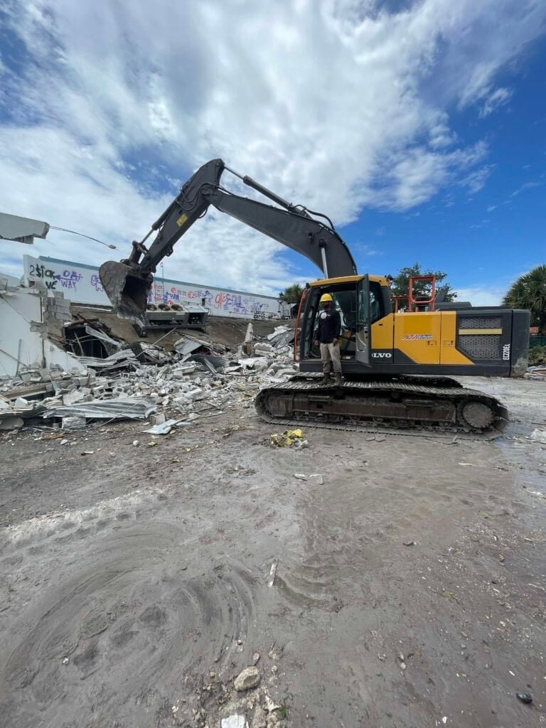 Industrial building demolition