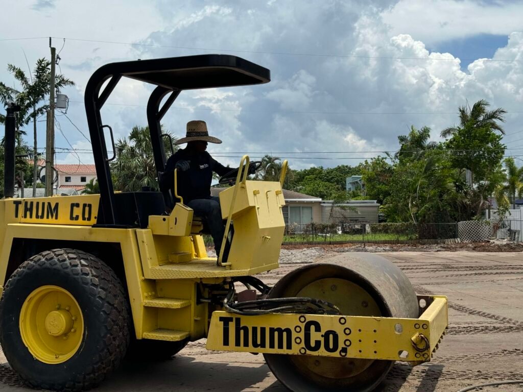 Building pad construction compaction Palm Beach County