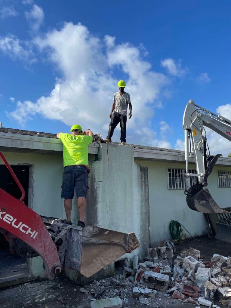 Office renovation gut-out demolition Palm Beach