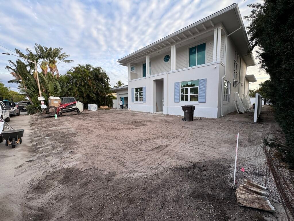 Building pad construction Palm Beach County