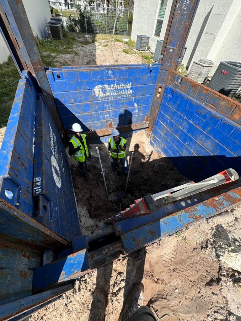 Manhole installation storm drainage Palm Beach County