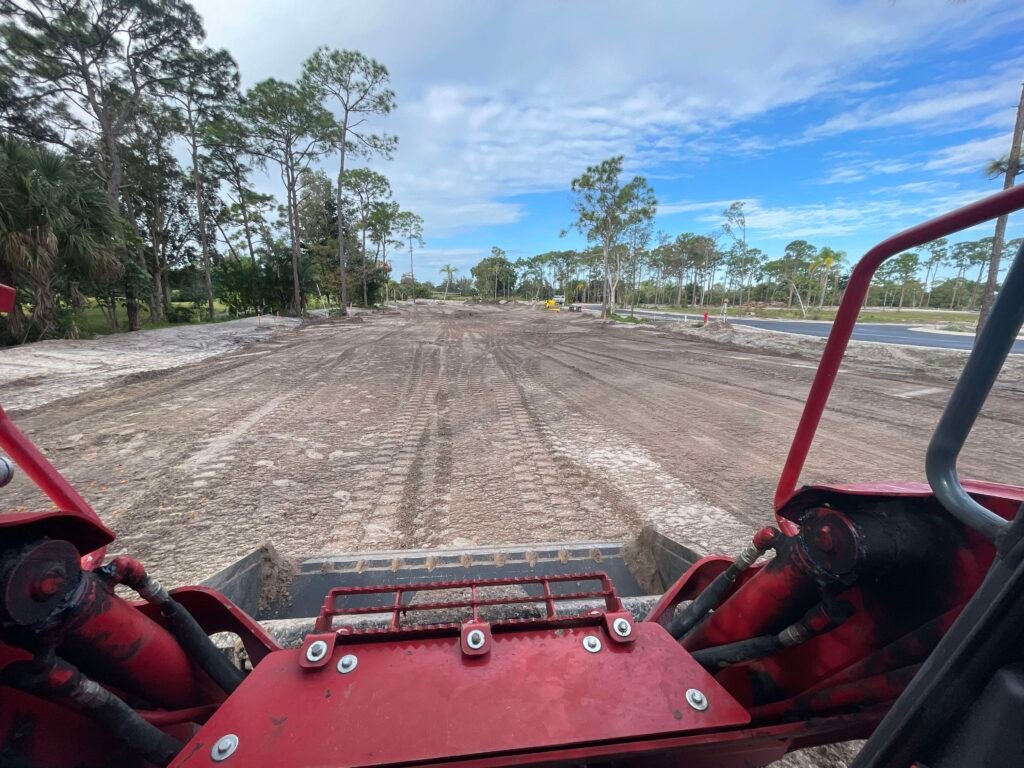 Site grading laser equipment Palm Beach County