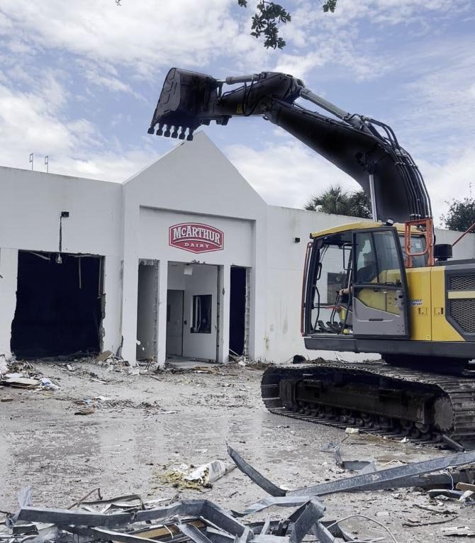 Commercial building demolition Palm Beach County