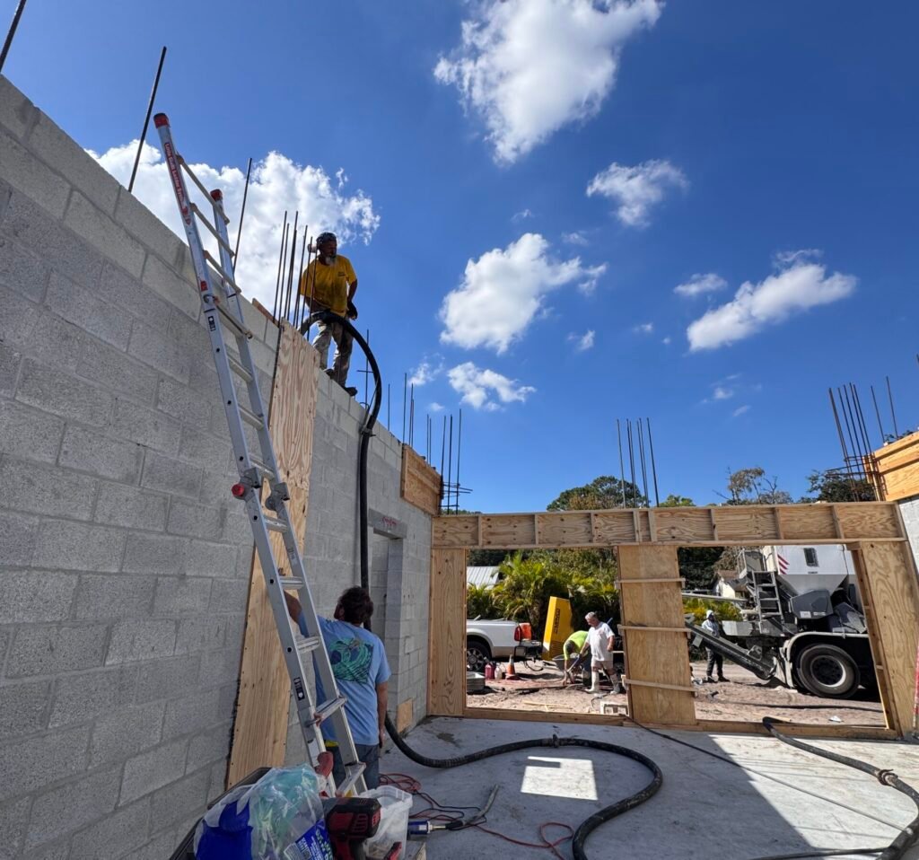 Concrete shell construction Palm Beach