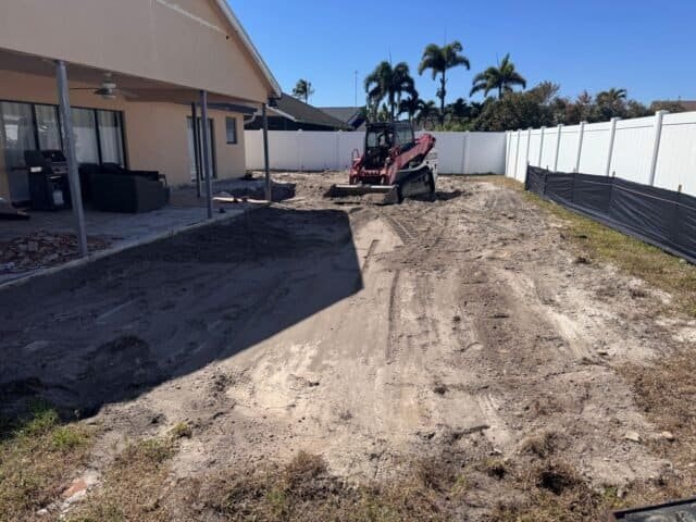 Pool is gone… backyard can be used again! Let us know if you need pool demolition in South Florida!