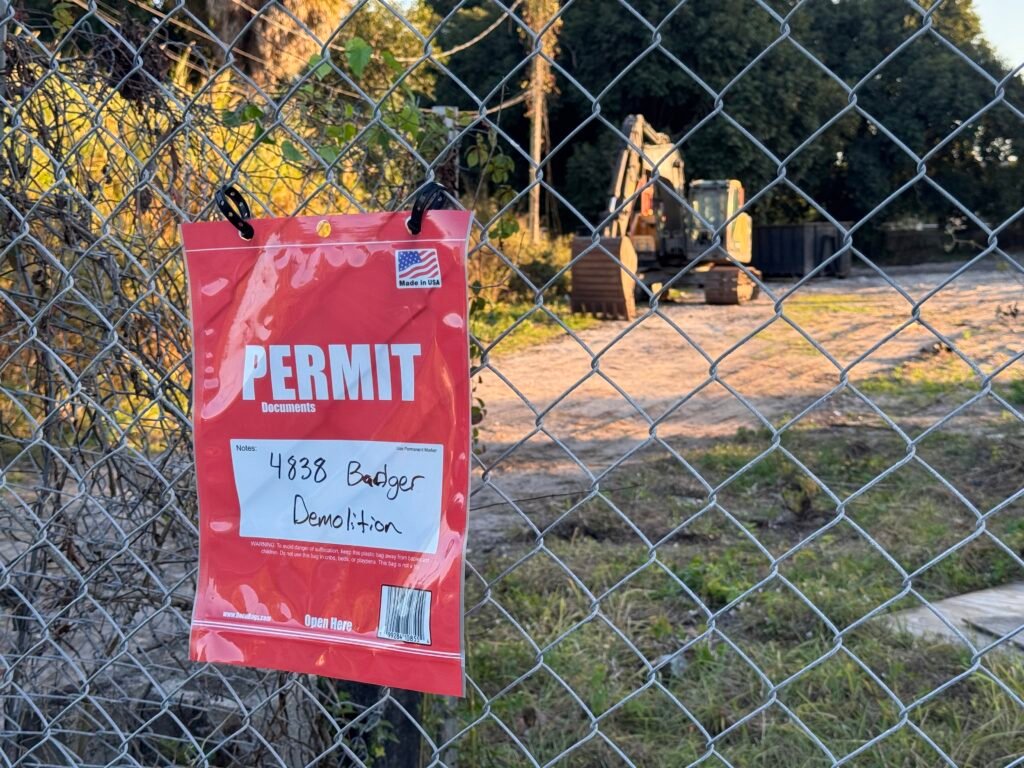 Permit Bag on Fence - Easier to mount than Permit Box