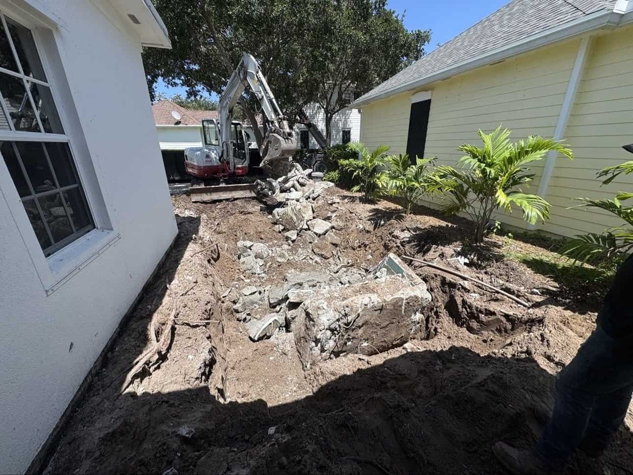 Pool shell demolition rubble removal Jupiter FL